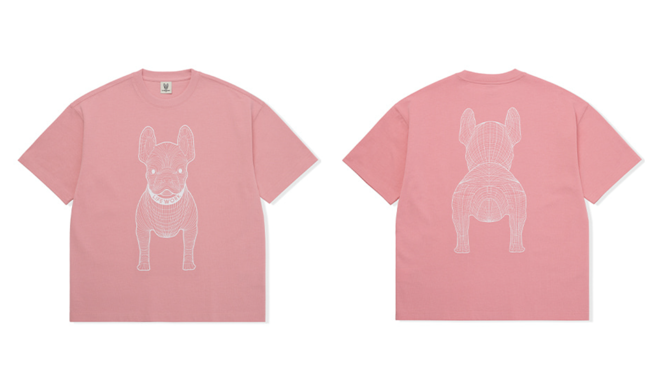 韓國 Lifework Big Radog short-sleeved T-Shirt【SC104】