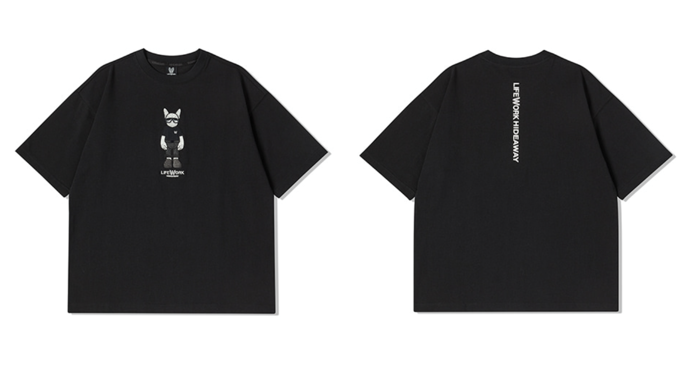 韓國 Lifework Figure short-sleeved T-Shirt【SC107】