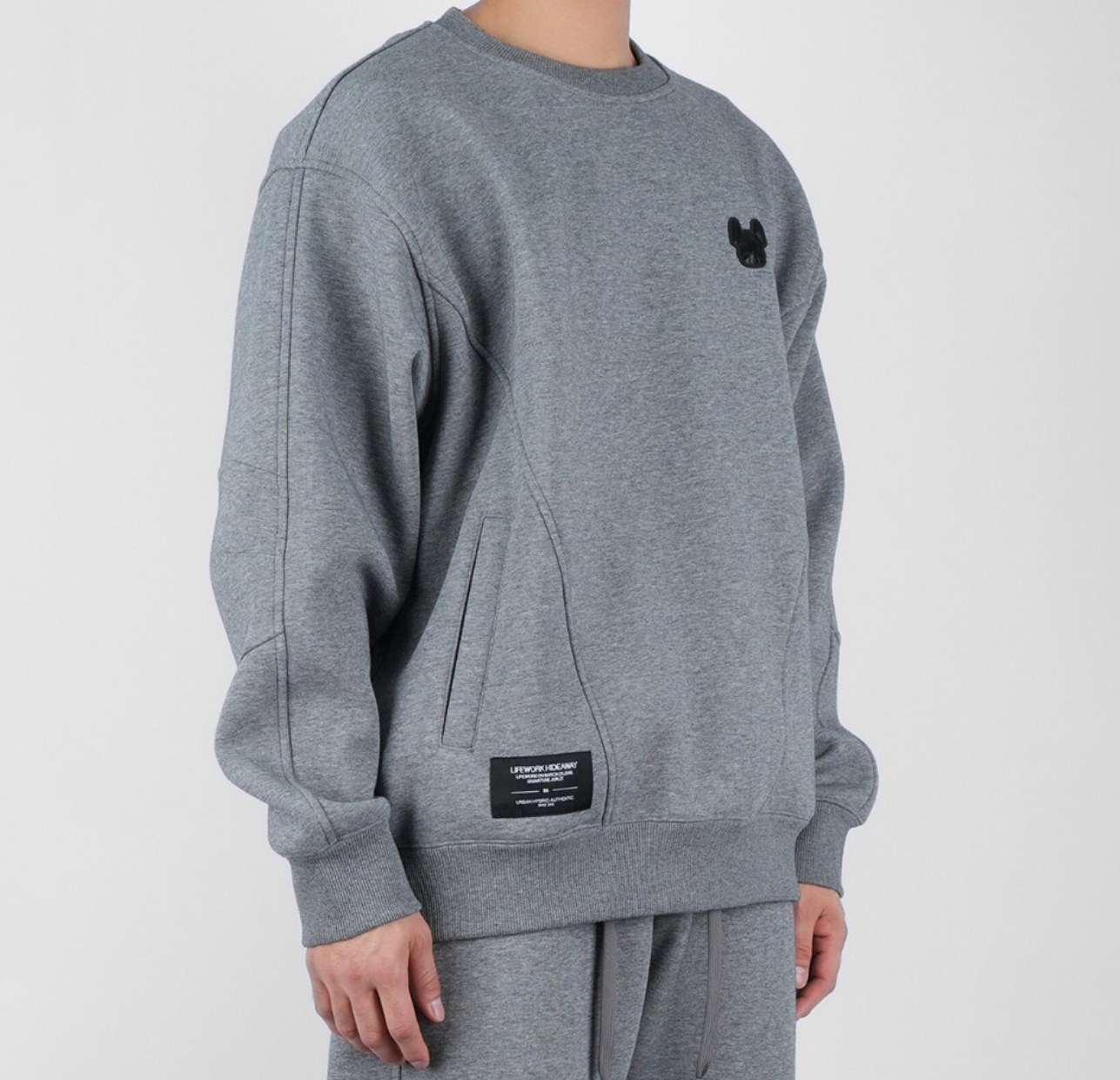 韓國 Lifework Lite Bonding Cut Pocket Sweatshirt【SC086】