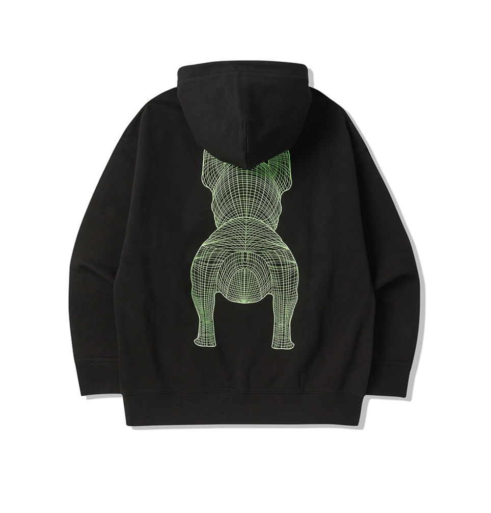 韓國 Lifework Big Radog Printed Hoodie【SC091】