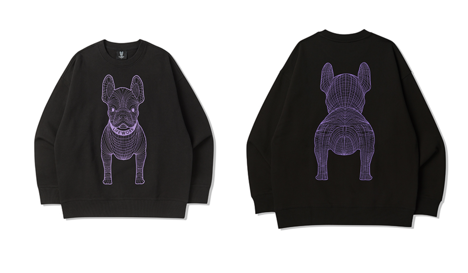韓國 Lifework Signature Big Radog Printing Sweatshirt【SC092】