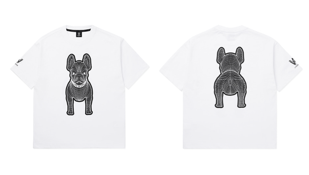 韓國 Lifework Public Silk Radok Print Short Sleeve T-Shirt【SC134】