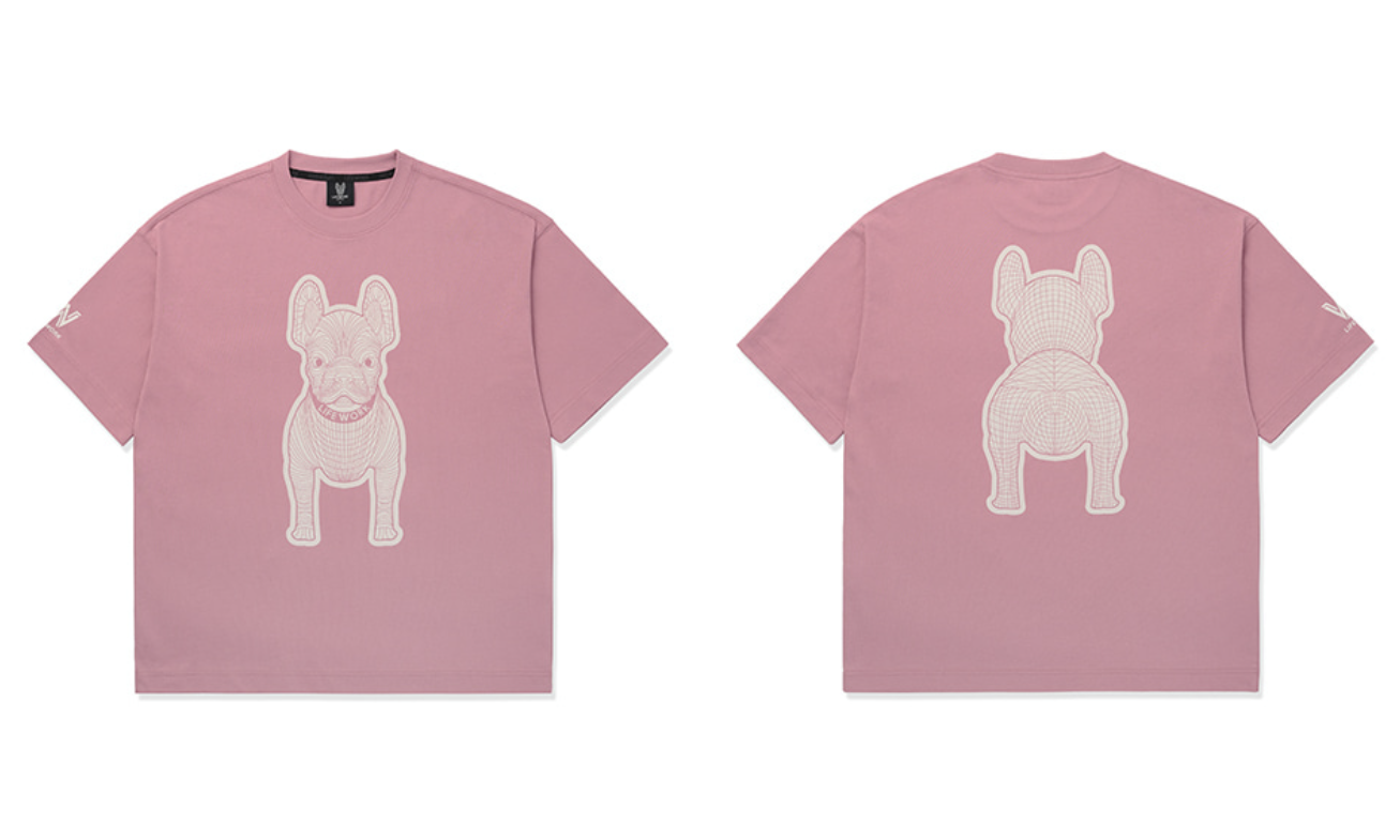 韓國 Lifework Public Silk Radok Print Short Sleeve T-Shirt【SC134】