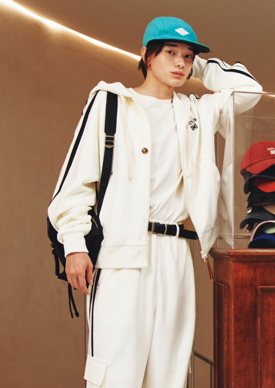 韓國 Satur Pocket Bucket Backpack【SR265】