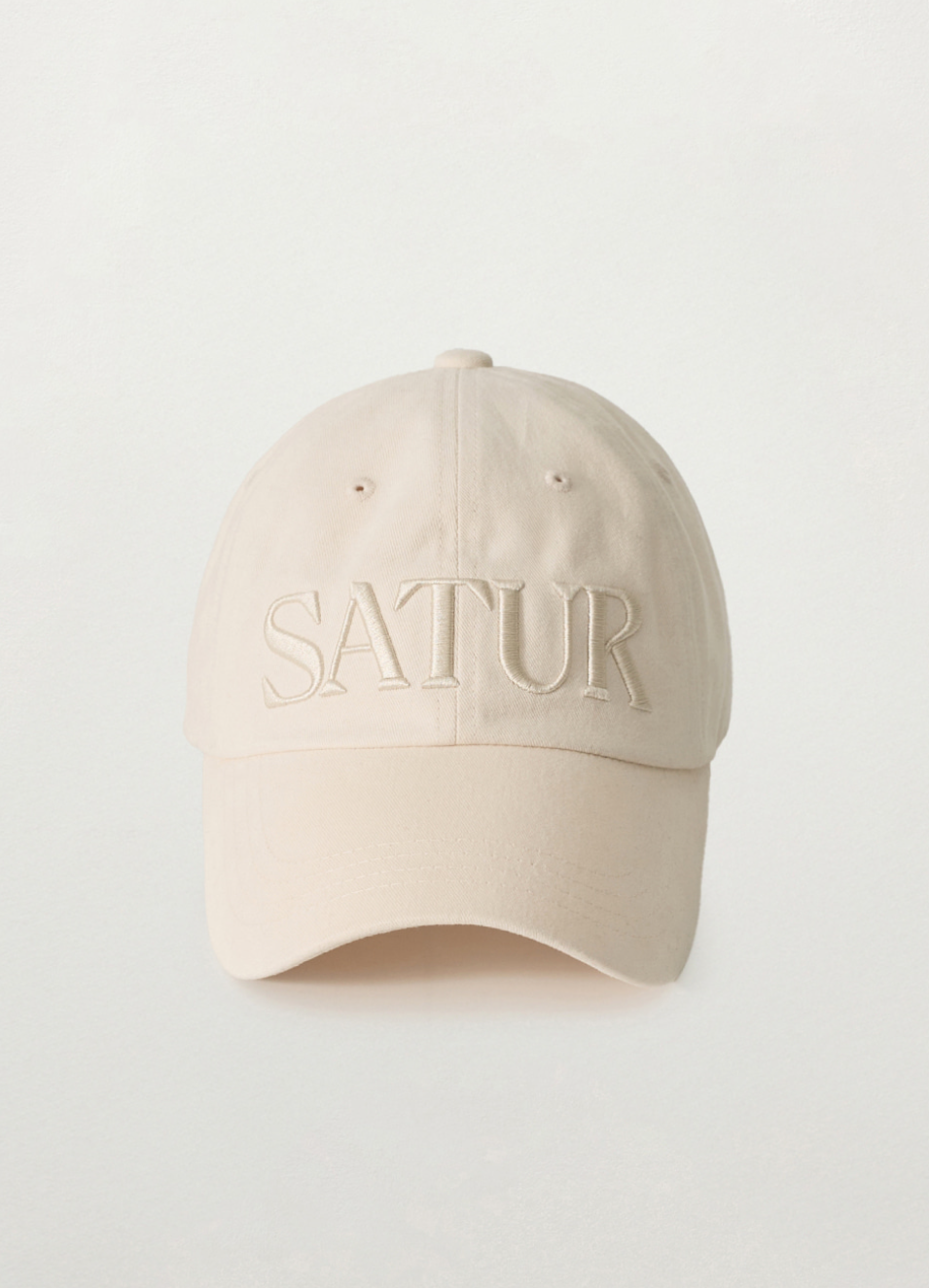 韓國 Satur Vintage Casual Volume Embroidered Ball Cap【SR267】