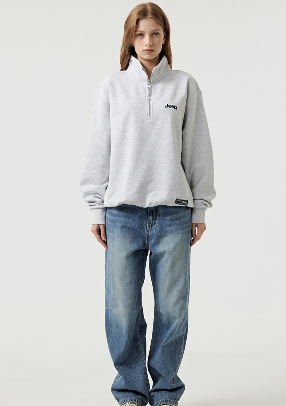 韓國 Jeep M Logo Half Zip Up【JP012】