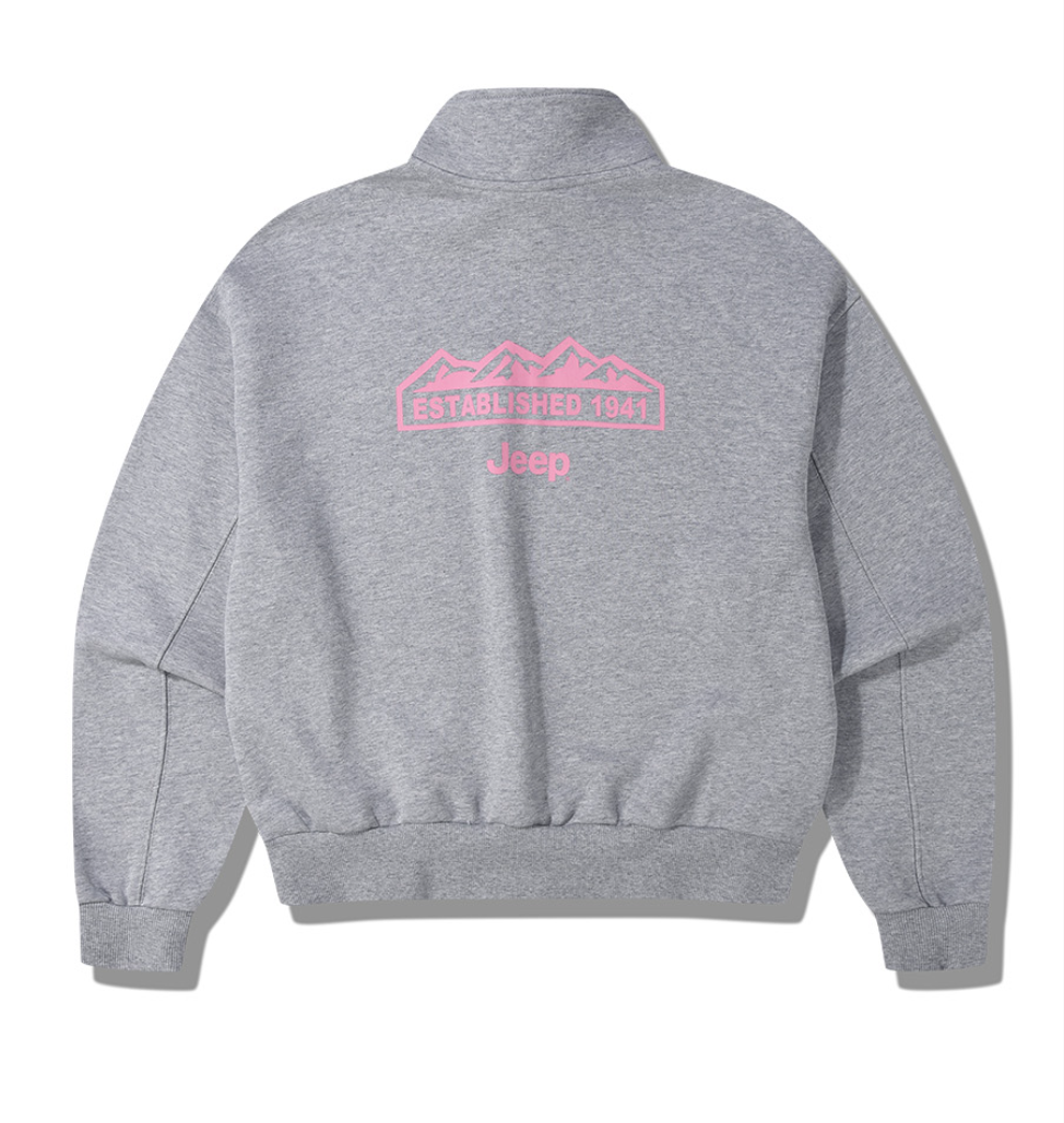 韓國 Jeep Women M Logo Half Zip Up【JP013】