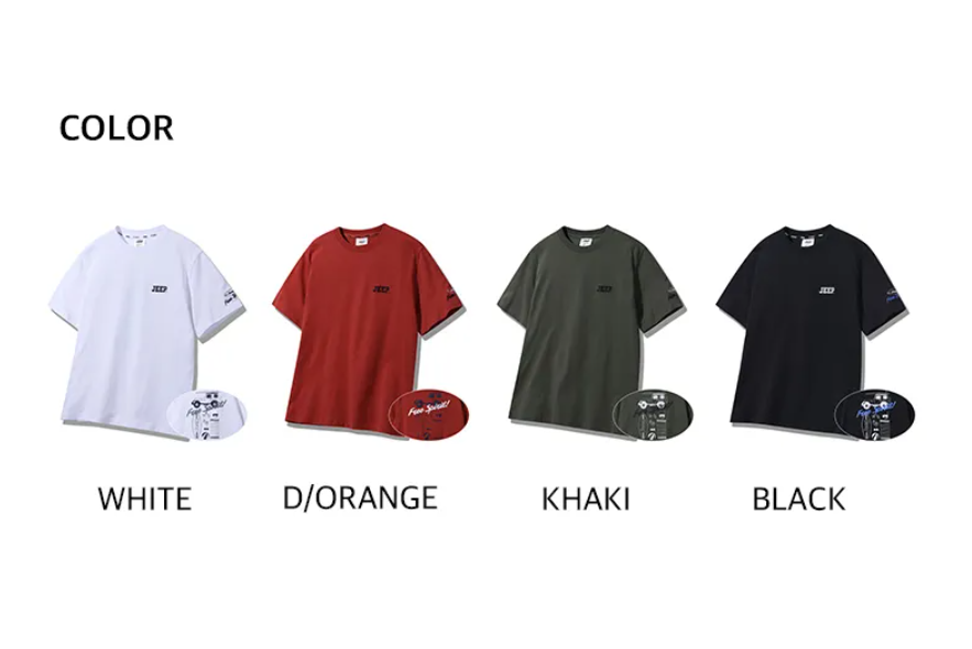 韓國 Jeep FREE SPIRIT Loose Fit Short Sleeve T-Shirt【JP036】