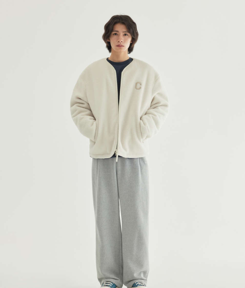 韓國 Covernat Collarless Sherpa Jacket【CO100】