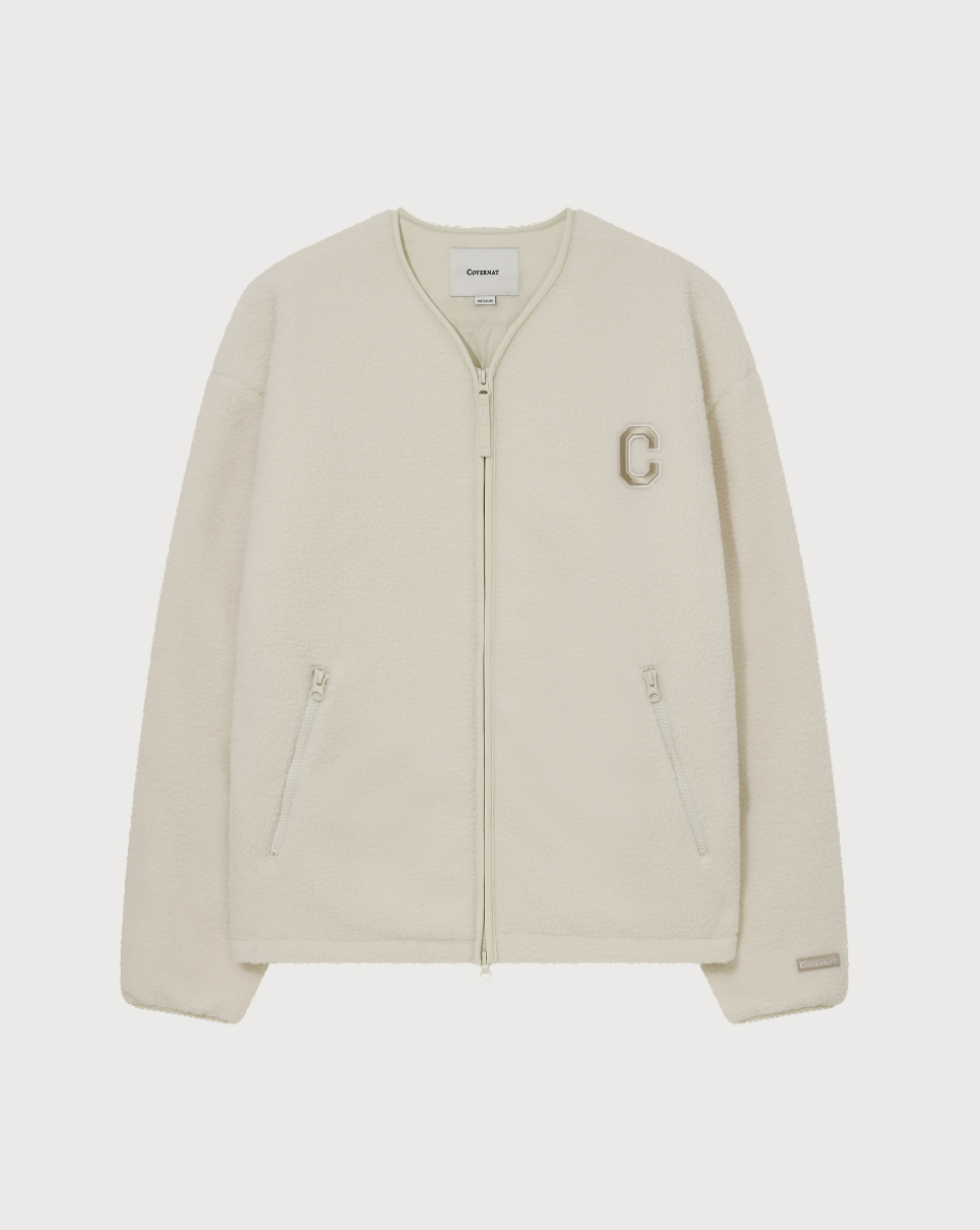韓國 Covernat Collarless Sherpa Jacket【CO100】