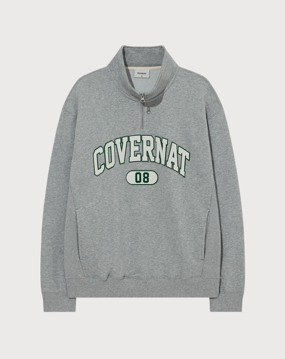 韓國 Covernat Arch Logo Half Zip-up Sweatshirt【CO109】