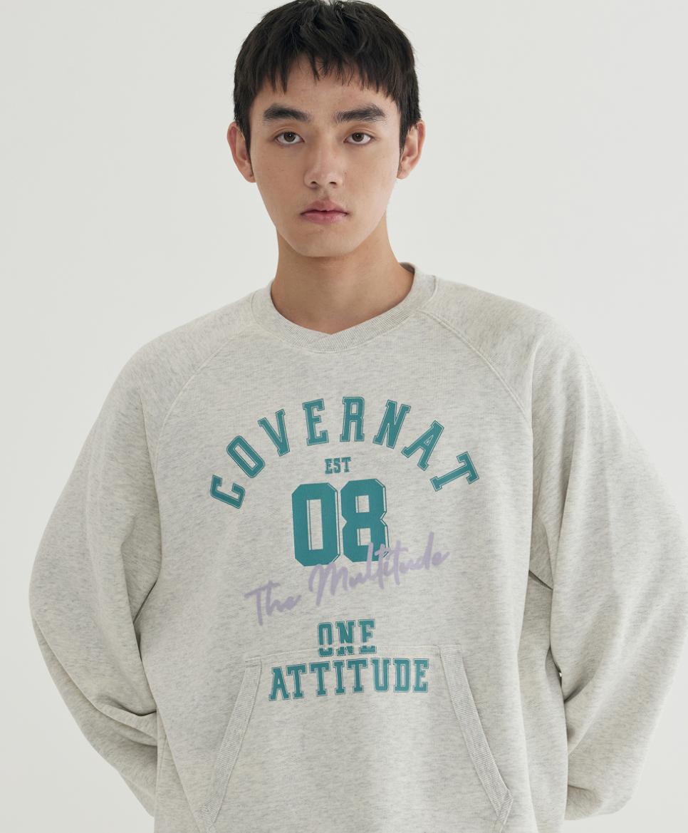 韓國 Covernat Slogan Graphic Sweatshirt【CO112】
