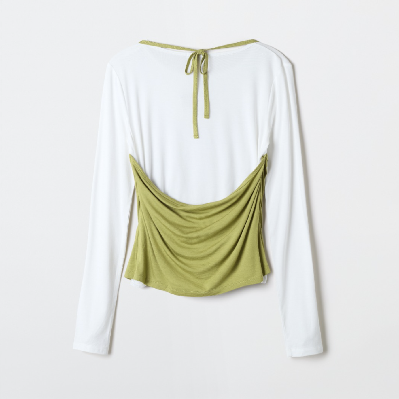 韓國 SPAO Halter Neck Layered Long Sleeve T-Shirt【SP343】