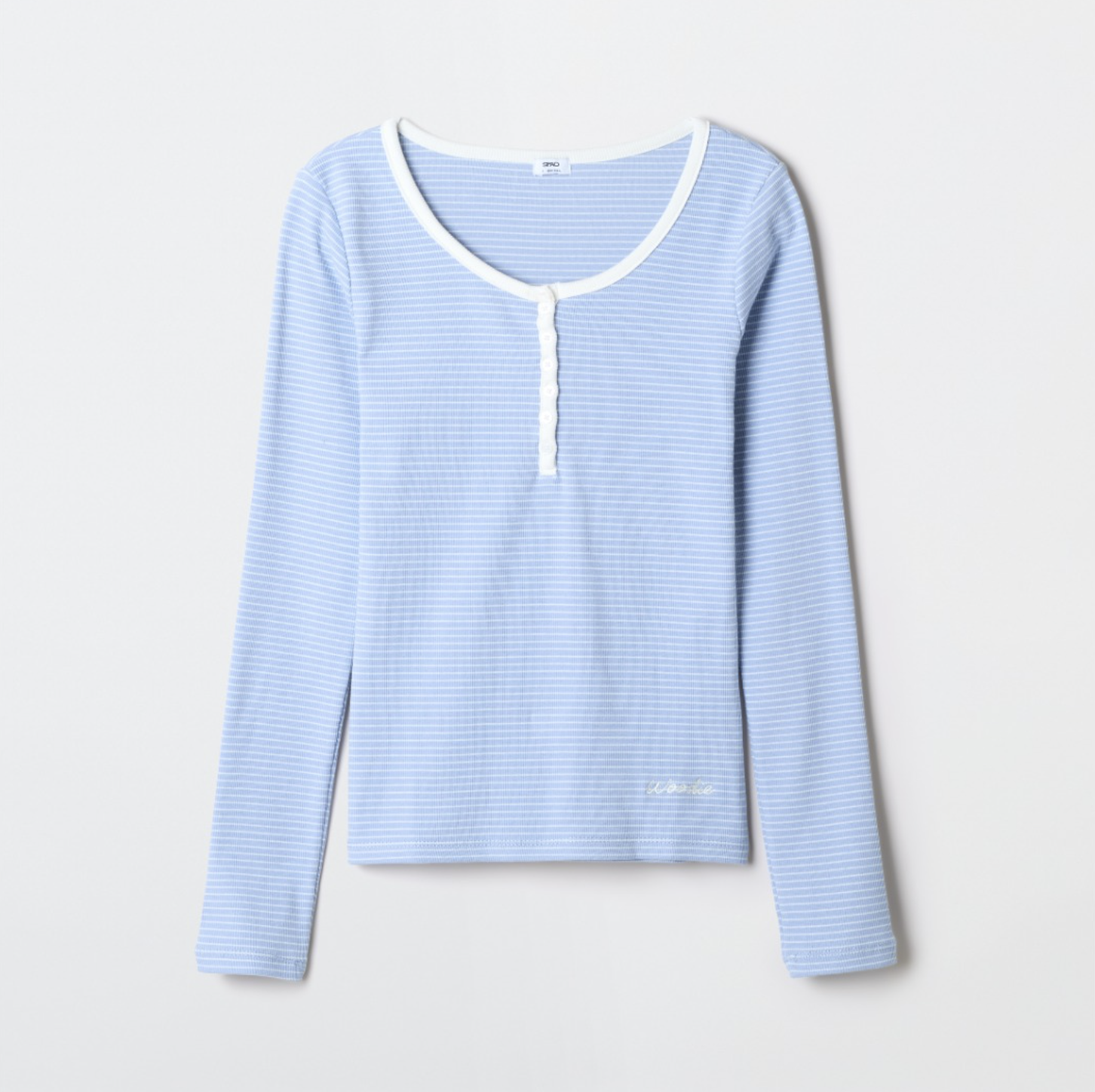 韓國 SPAO Henley Neck Long Sleeve T-Shirt【SP352】