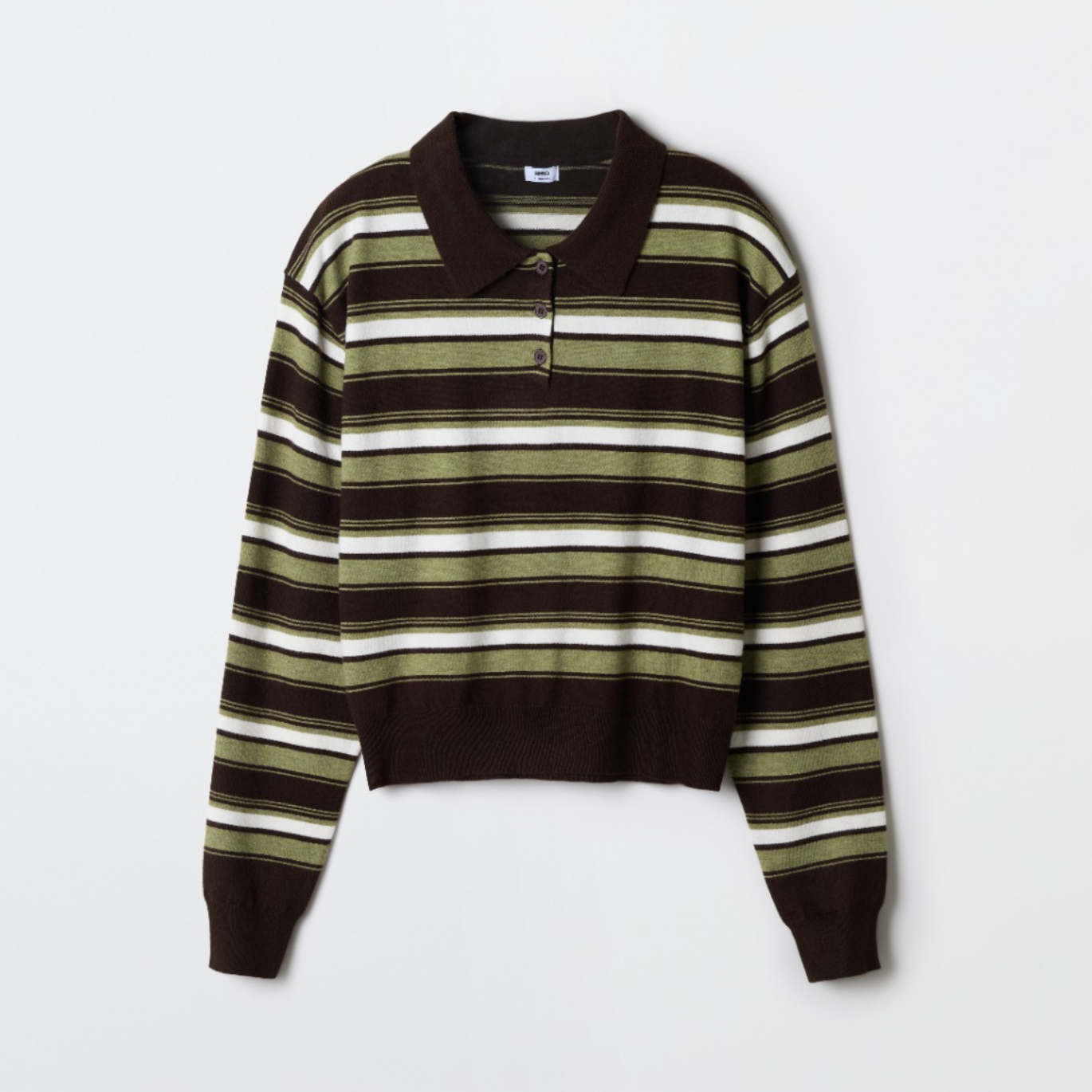 韓國 SPAO Multi-Stripe Collar Neck Knit【SP363】