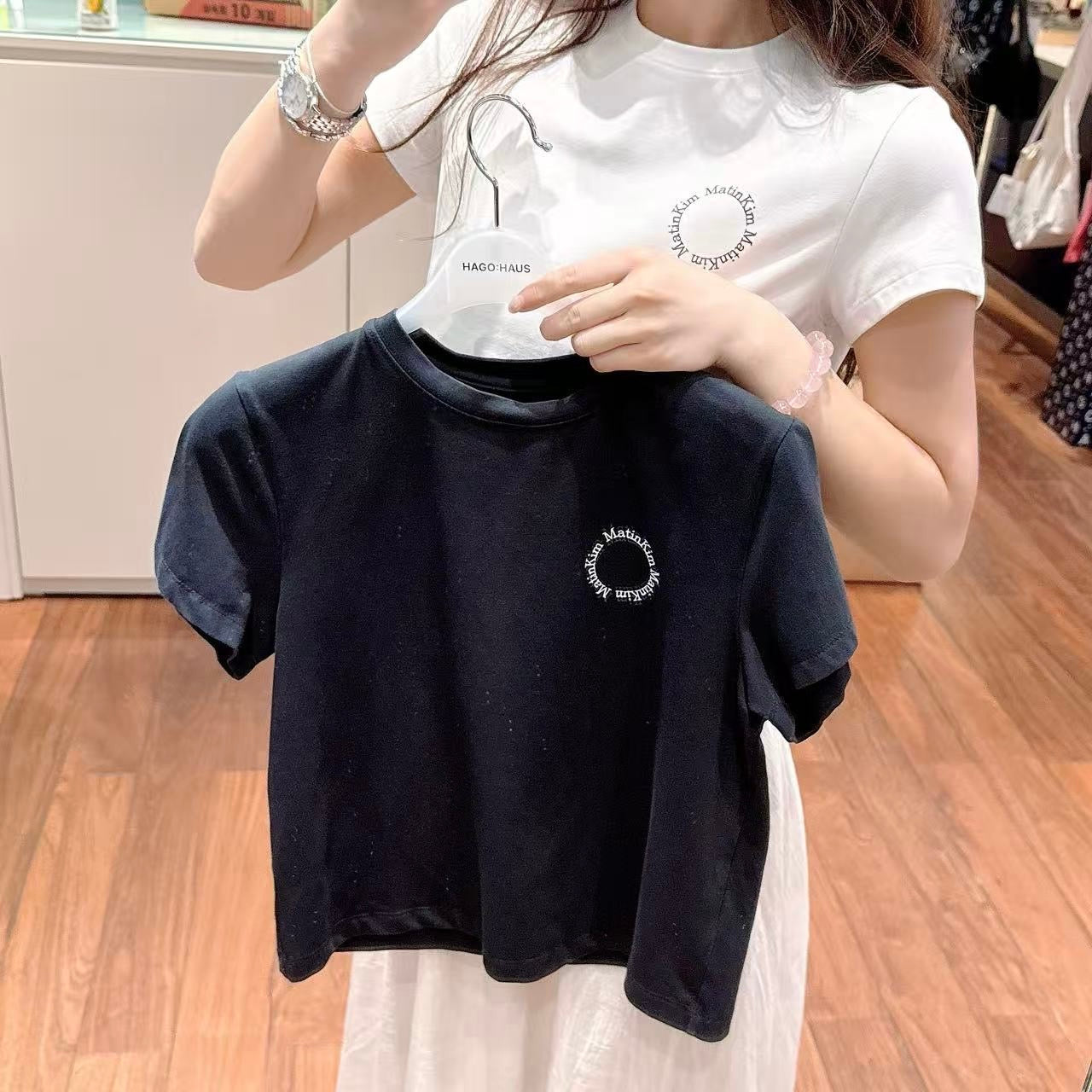 韓國 MK Crop T-Shirt【MK008】