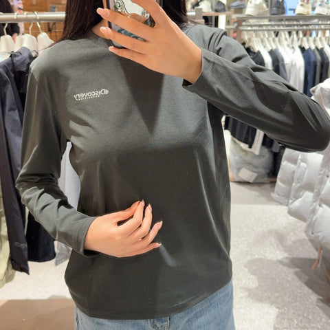 韓國 Discovery Women's Essential Functional Long Sleeve T-shirt【DY187】 - Image