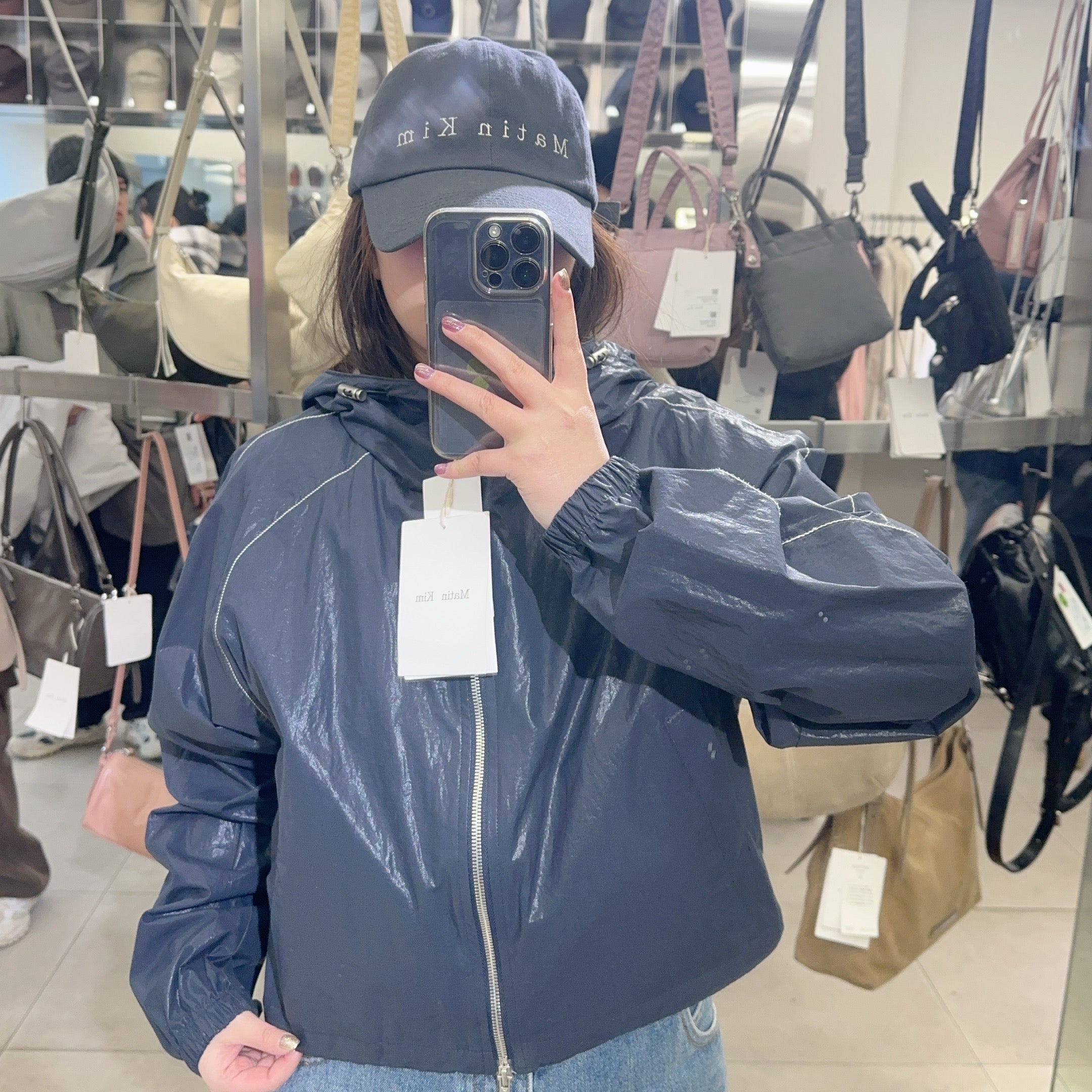 韓國 Matin Kim MATIN CROP HOODY COATING JUMPER【MK025】 - STT Mall HK 靚太網購