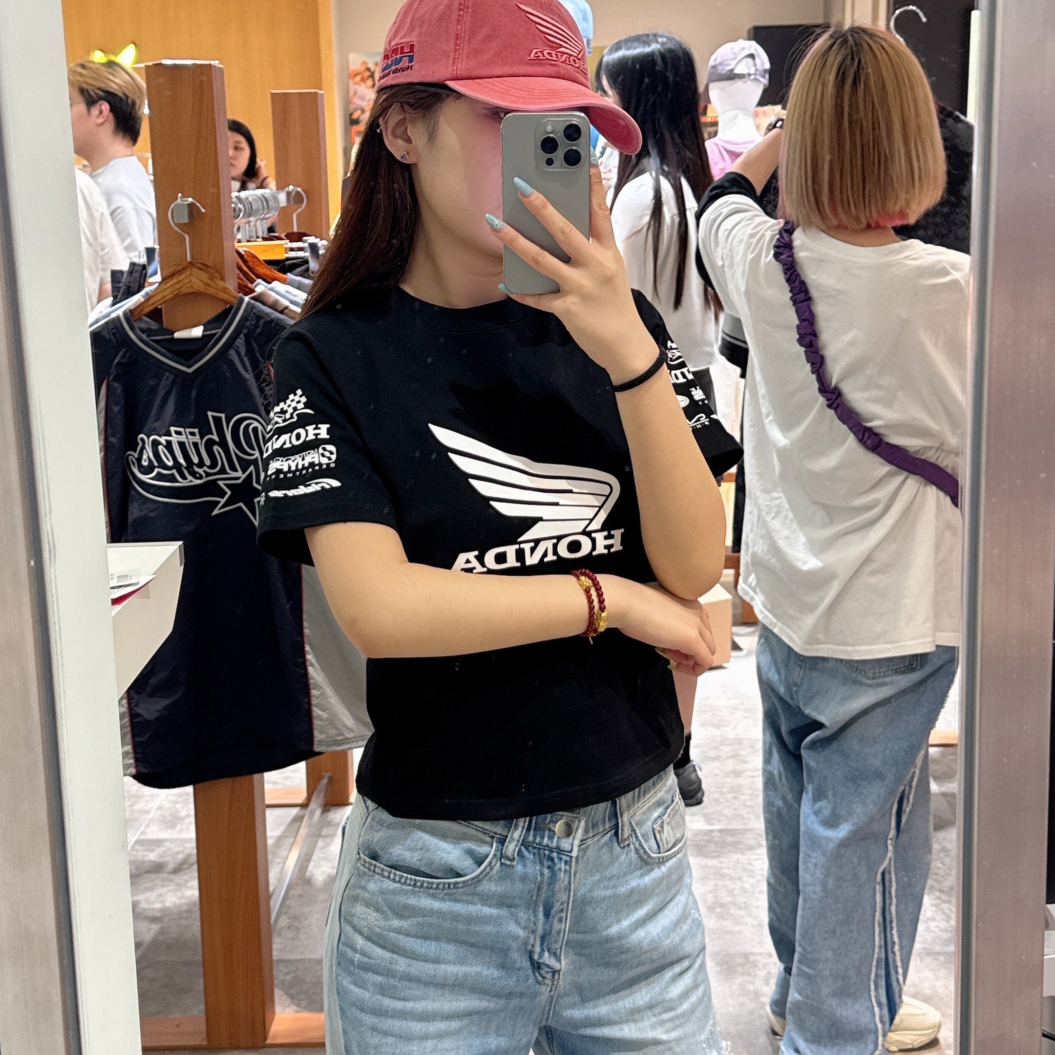 韓國 Honda Womans Wing collect Logo Short Sleeve【HO006】