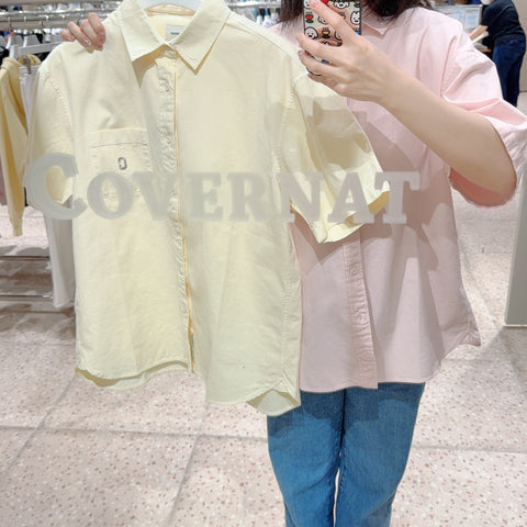 韓國 Covernat C Logo Pigment Shirt【CO179】