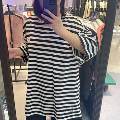 韓國 LifeWork Radock Stripe Short Sleeve T-shirt【LW069】