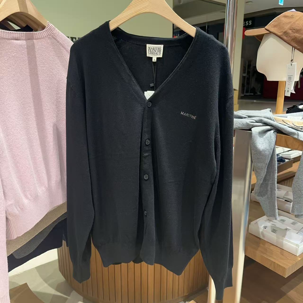 韓國 Marithe Francois Girbaud Basic V Neck Cardigan【MF728】