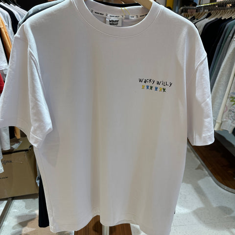 韓國 Wacky Willy Casual lettering design T-shirt【WW198】