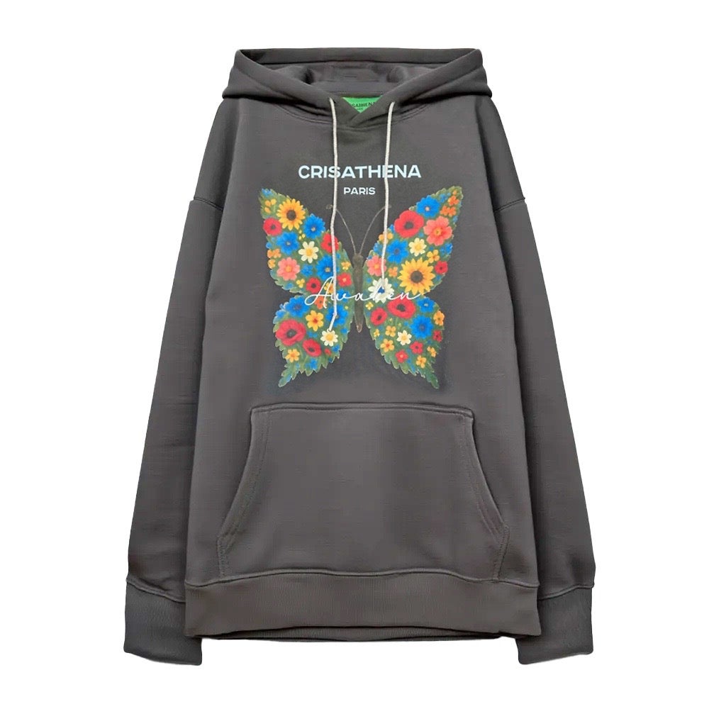 Crisathena Flowers Butterfly Hoodie【SM283】