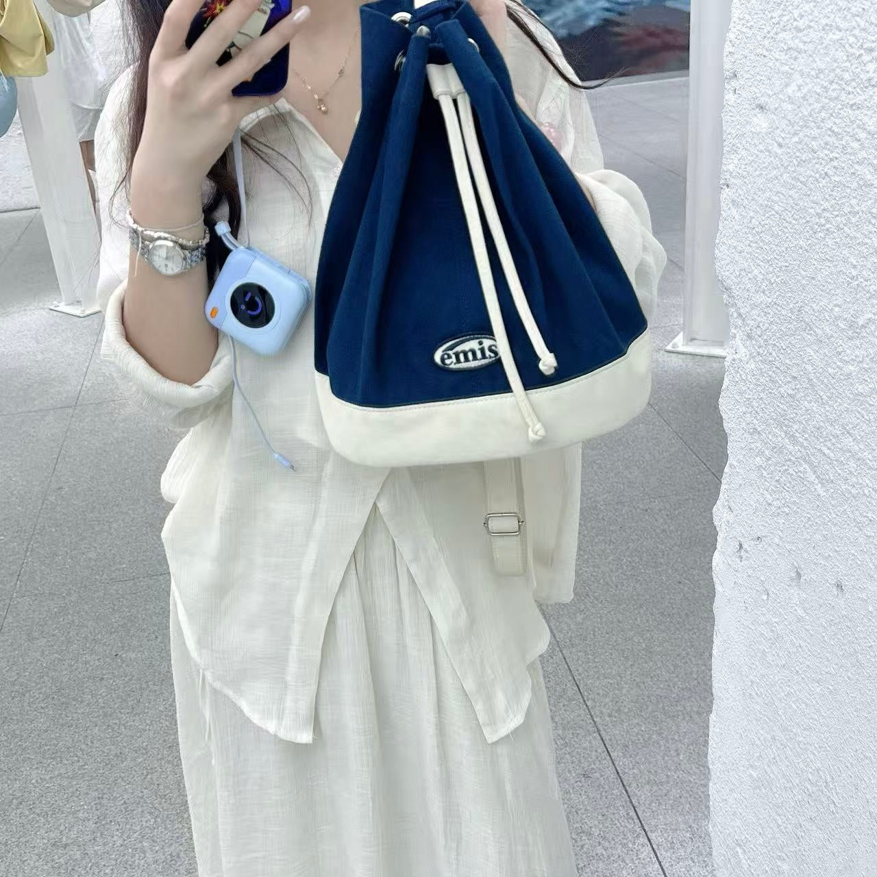 韓國 EMIS Canvas Marine Bag【ES082】