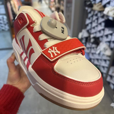 韓國 MLB Chunky Liner Mid New York Yankees Fashion Shoes Sneakers【MB361】