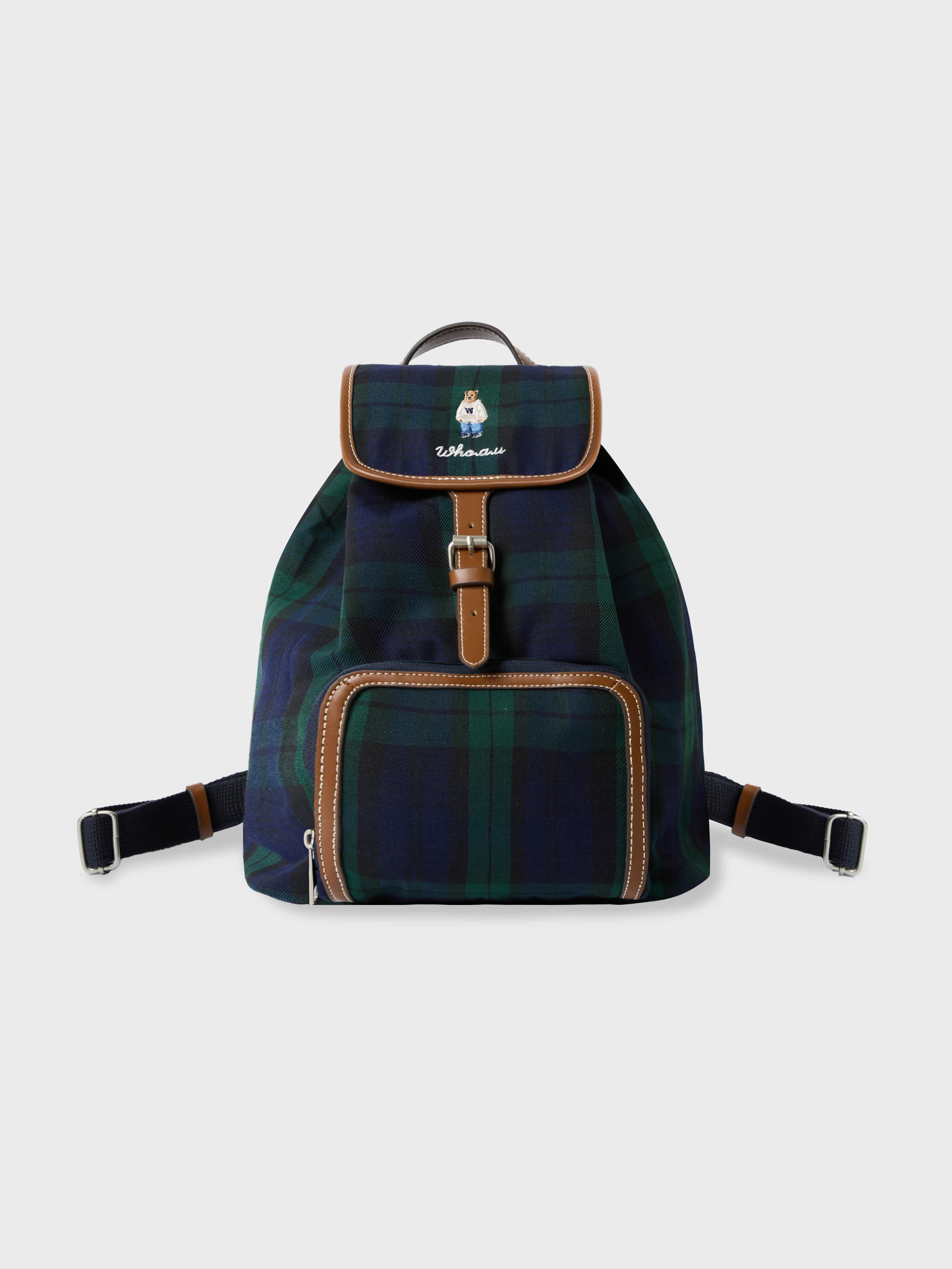 韓國 Who.A.U Canvas Pocket Backpack【WA212】