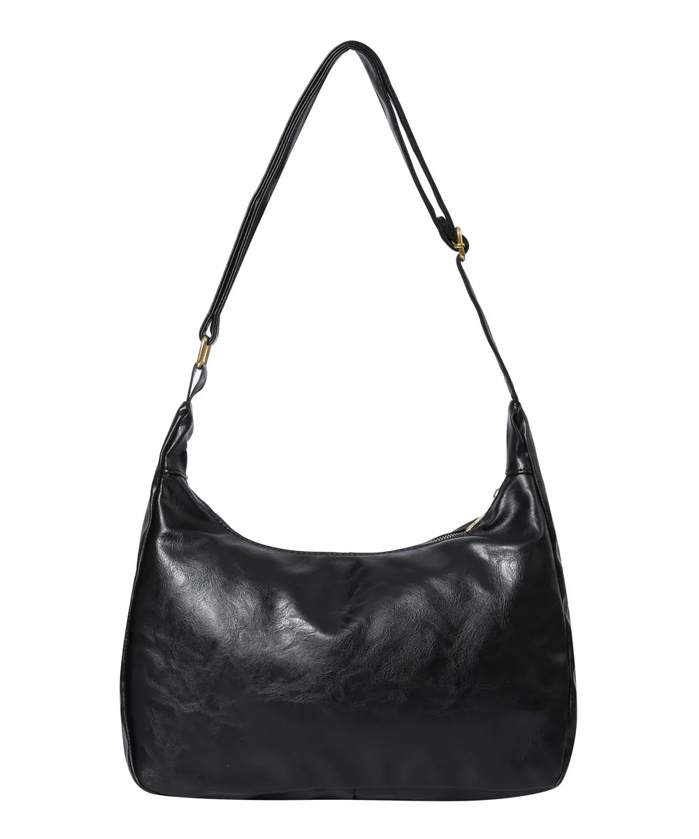 韓國 Mucent Merin Gold Line Leather Shoulder Bag【MU095】