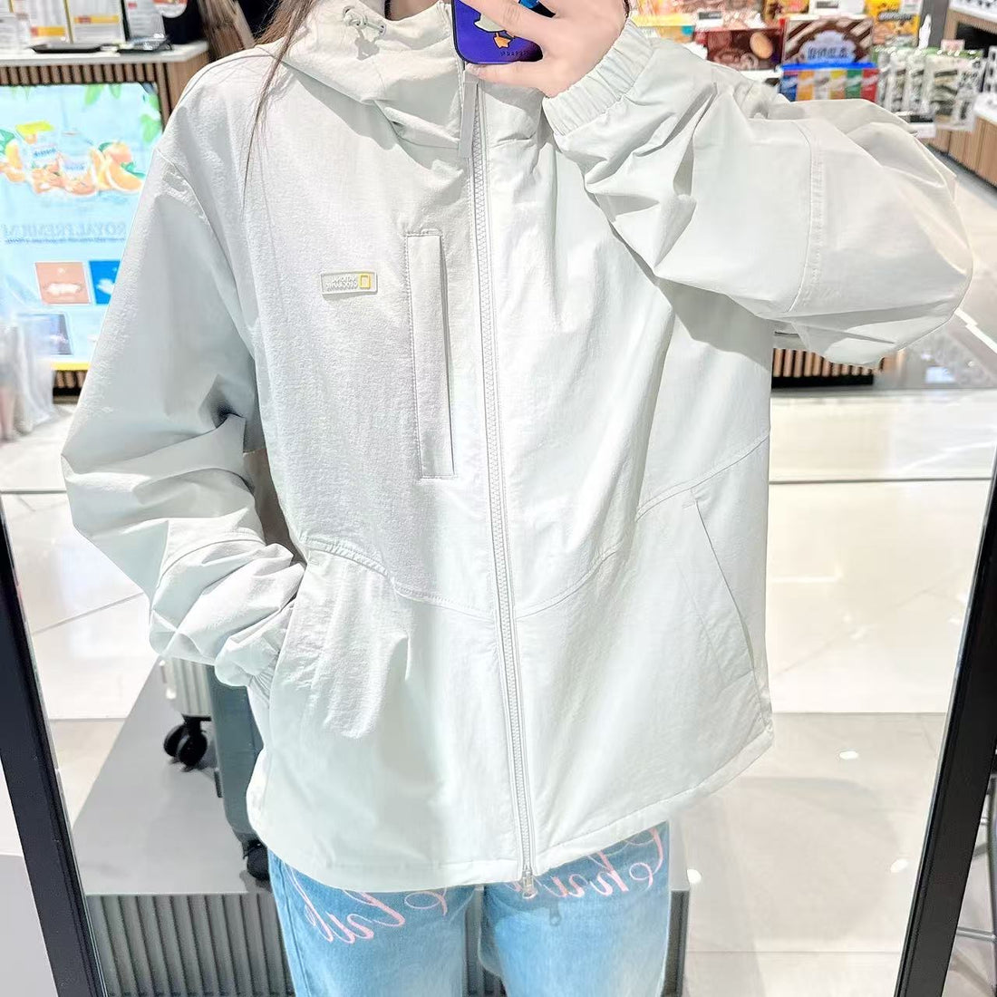 韓國 National Geographic Archelon Woven Stretch Hooded Zip-Up【NG018】