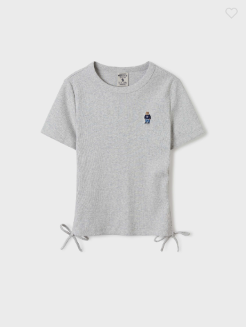 韓國 Who.A.U Steve Ribbed Shirring T-Shirt【WA159】