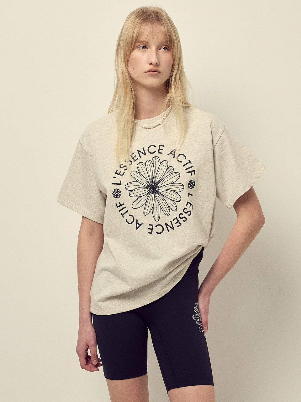 韓國 Mardi Mercredi T-SHIRT ACTIF EMBLEM【MM114】