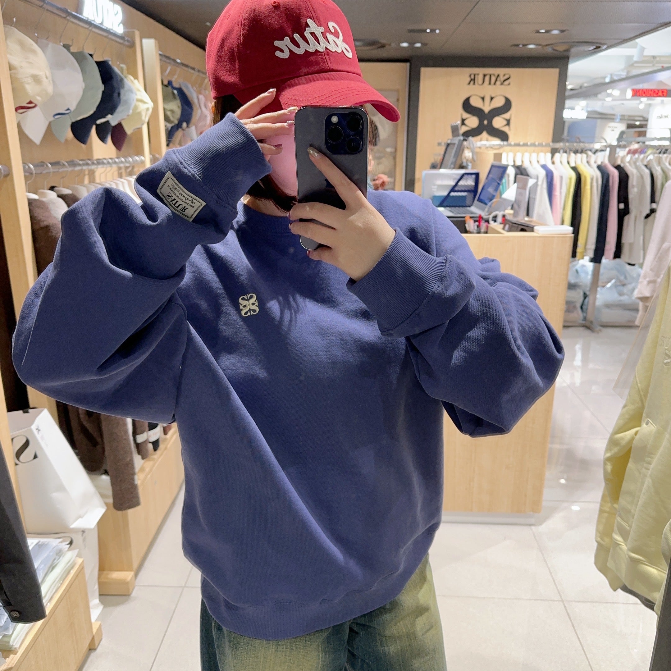 韓國 Satur Classic Logo Basic Sweatshirt【SR013】