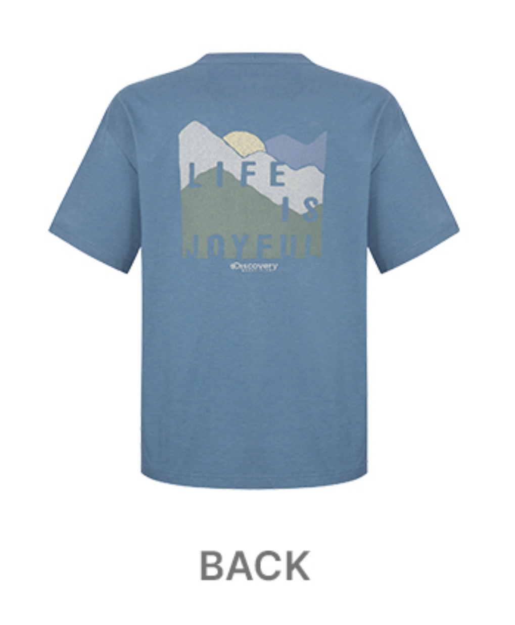 韓國 Discovery Fresh Event Washing Outdoor Scene Back Graphic Short Sleeve T-Shirt【DY038】