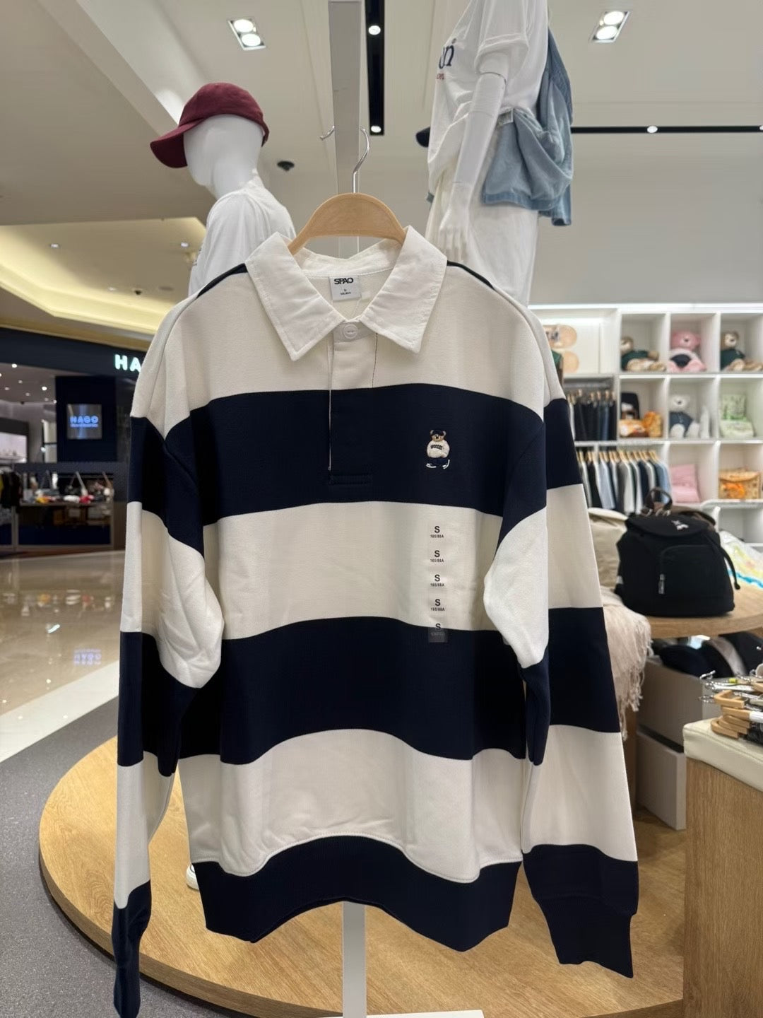 韓國 SPAO Rugby Sweatshirt【SP221】
