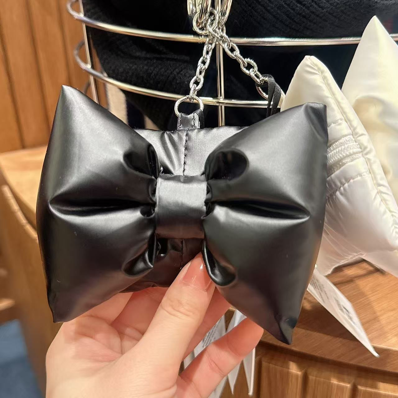 韓國 Marithe Francois Girbaud Padding Ribbon Pouch Keyring【MF784】