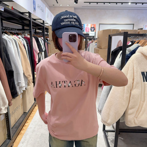 韓國 Agatha Flower T-Shirt【AG006】