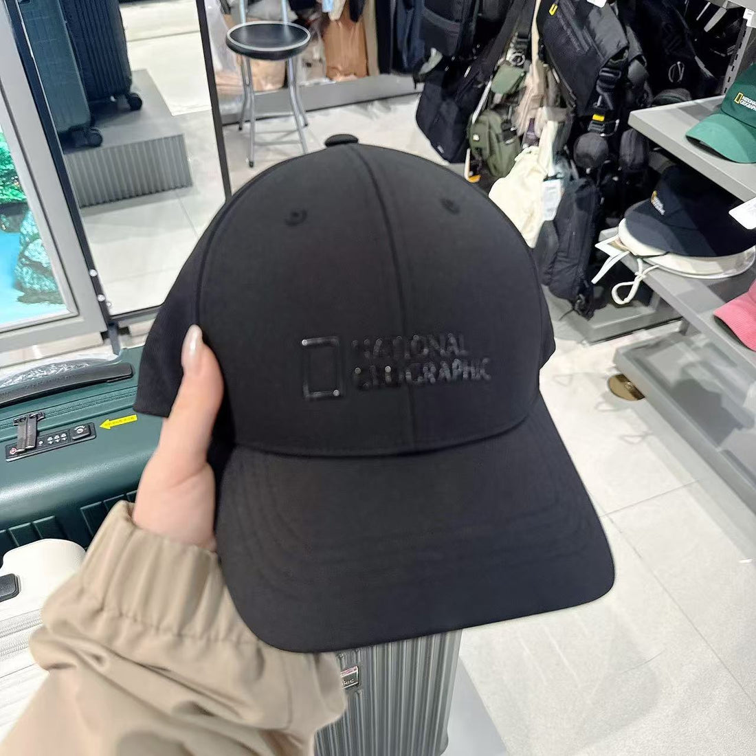 韓國 National Geographic High Frequency Logo Ball Cap【NG021】