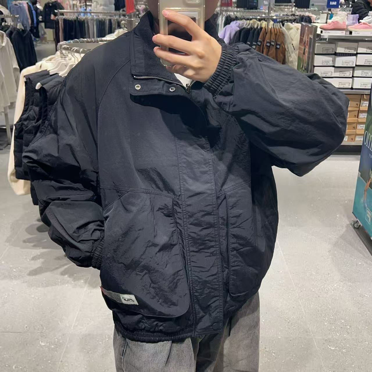 韓國 FILA Cut-Out Color-Block Woven Fleece Double-Sided Reversible Jacket【FA022】