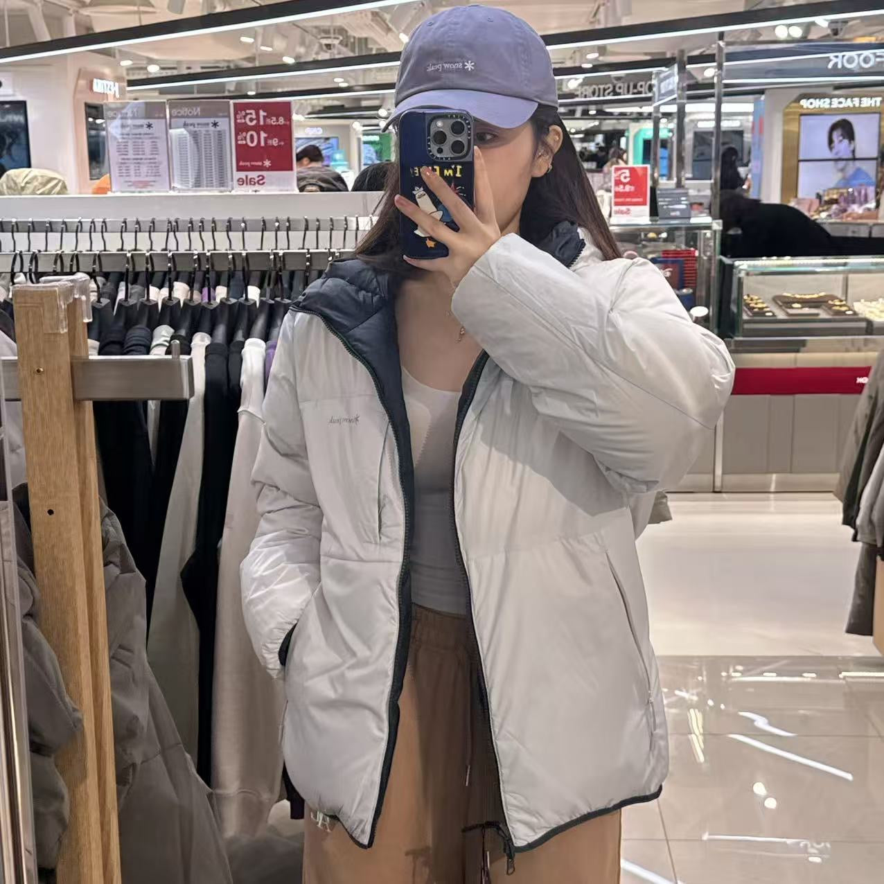 韓國 Snowpeak 男女同款 Airnova Pertex Reversible Hooded Heavy Down Jacket 雙面款 (鴨絨)【SN059】