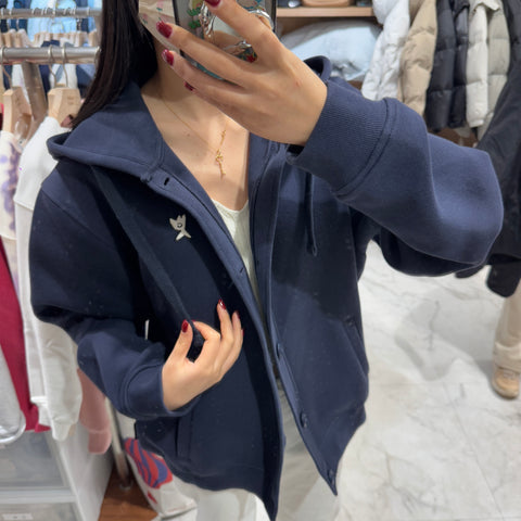 韓國 Wacky Willy Hooded Button Cardigan【WW035】 - STT Mall HK 靚太網購