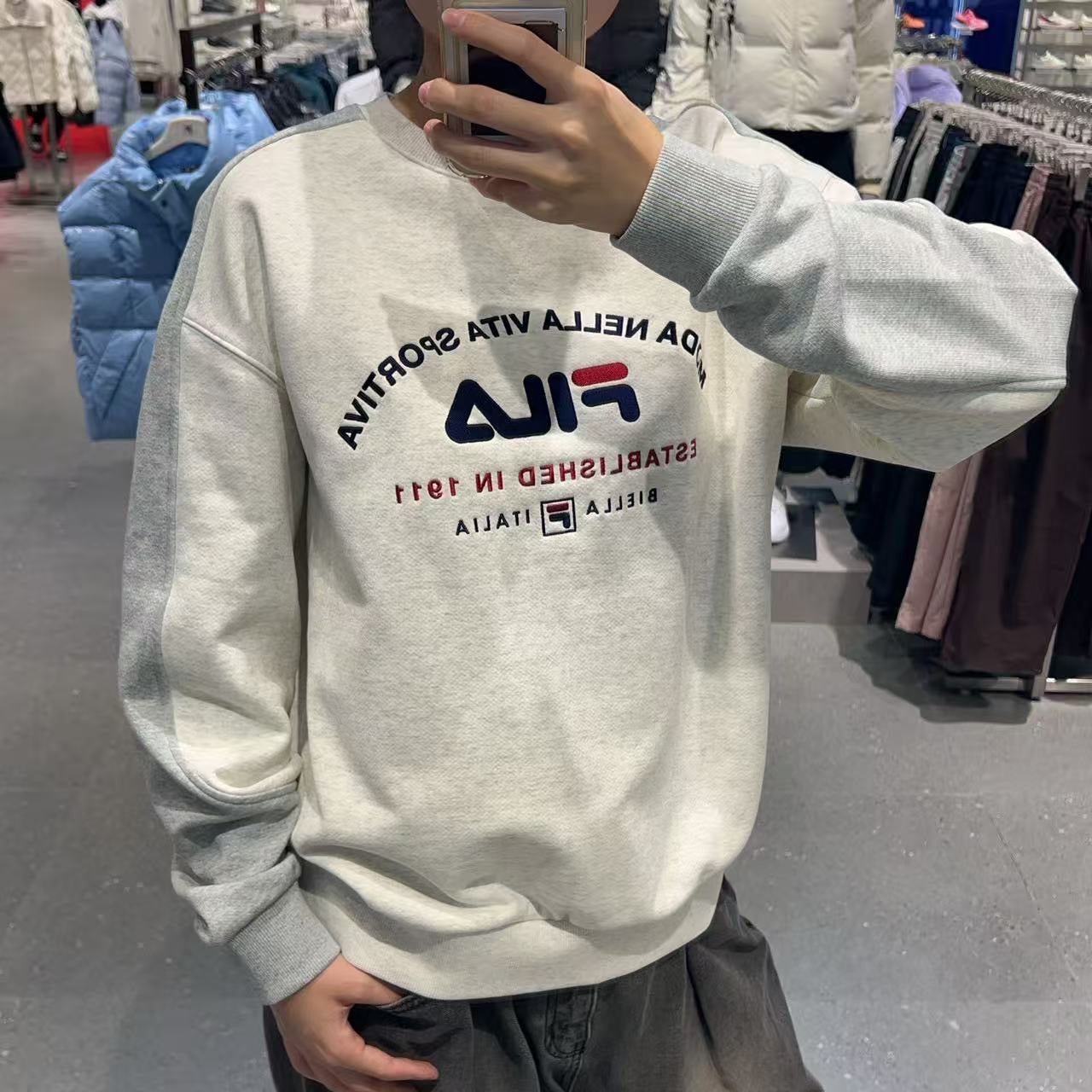 韓國 FILA Colorblock Logo Long Sleeve【FA030】