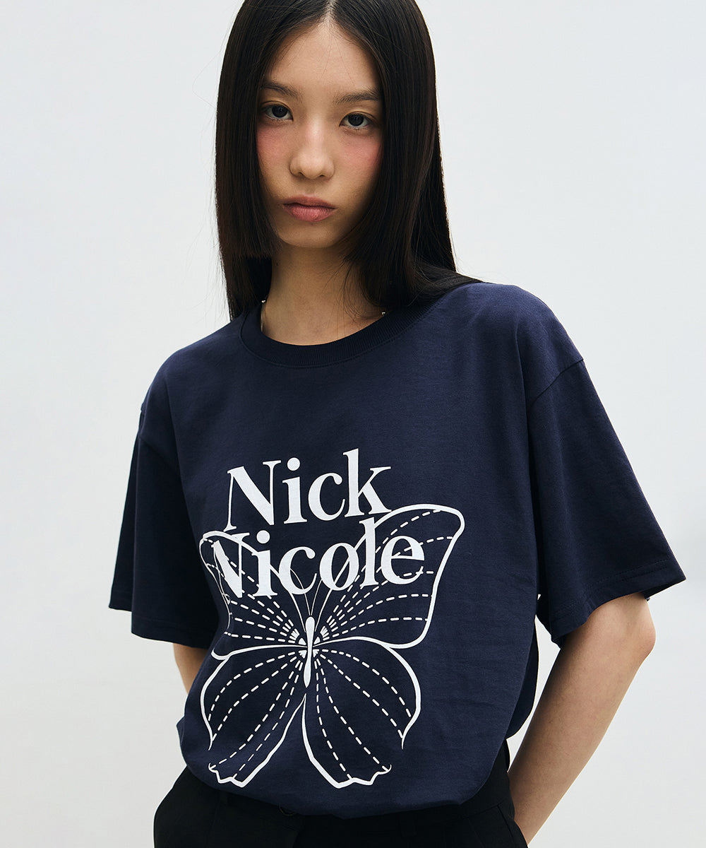 韓國 Nick Nicole Big Butterfly Sleeve Top【NK027】