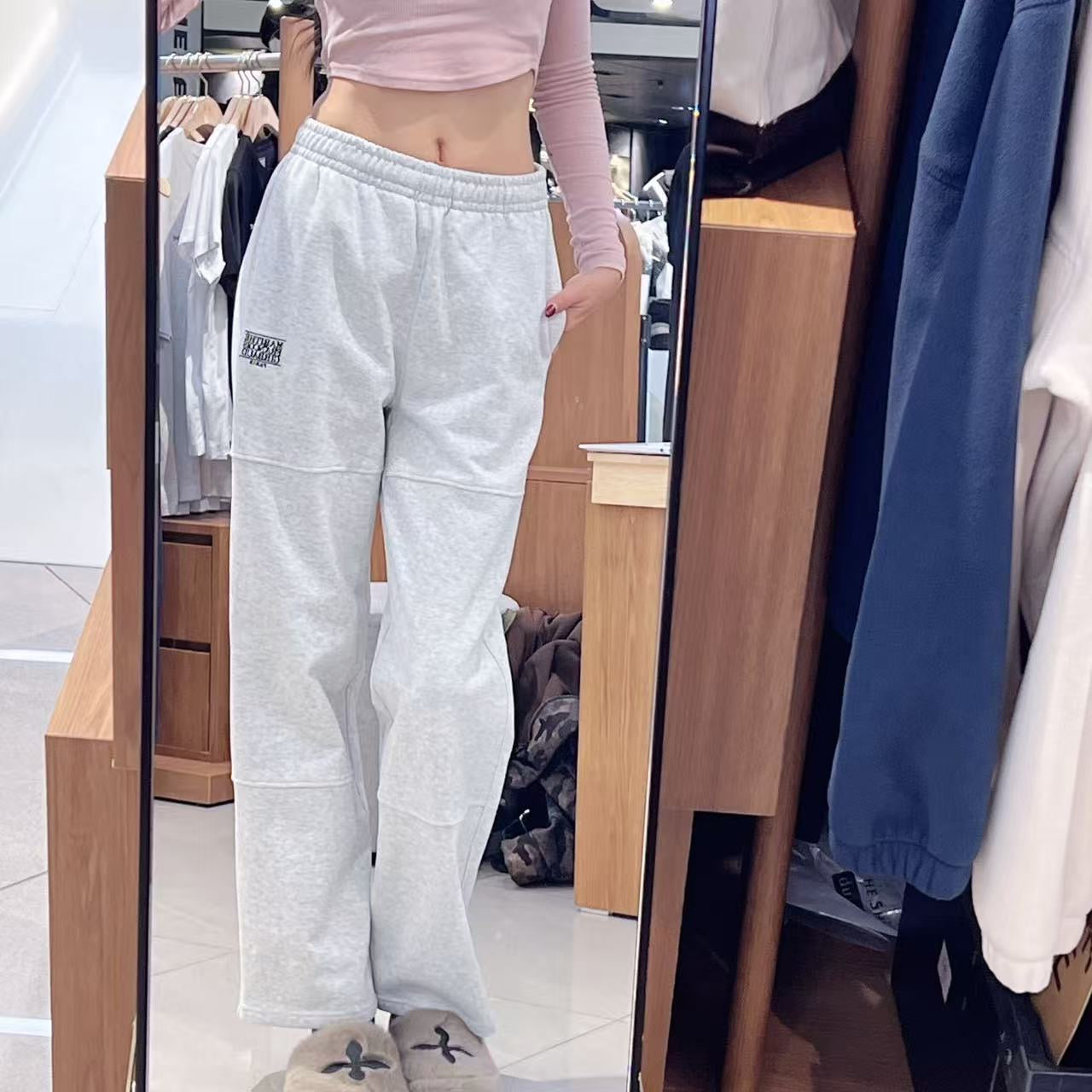 韓國 Marithe Francois Girbaud Classic Logo Sweat Pants【MF725】