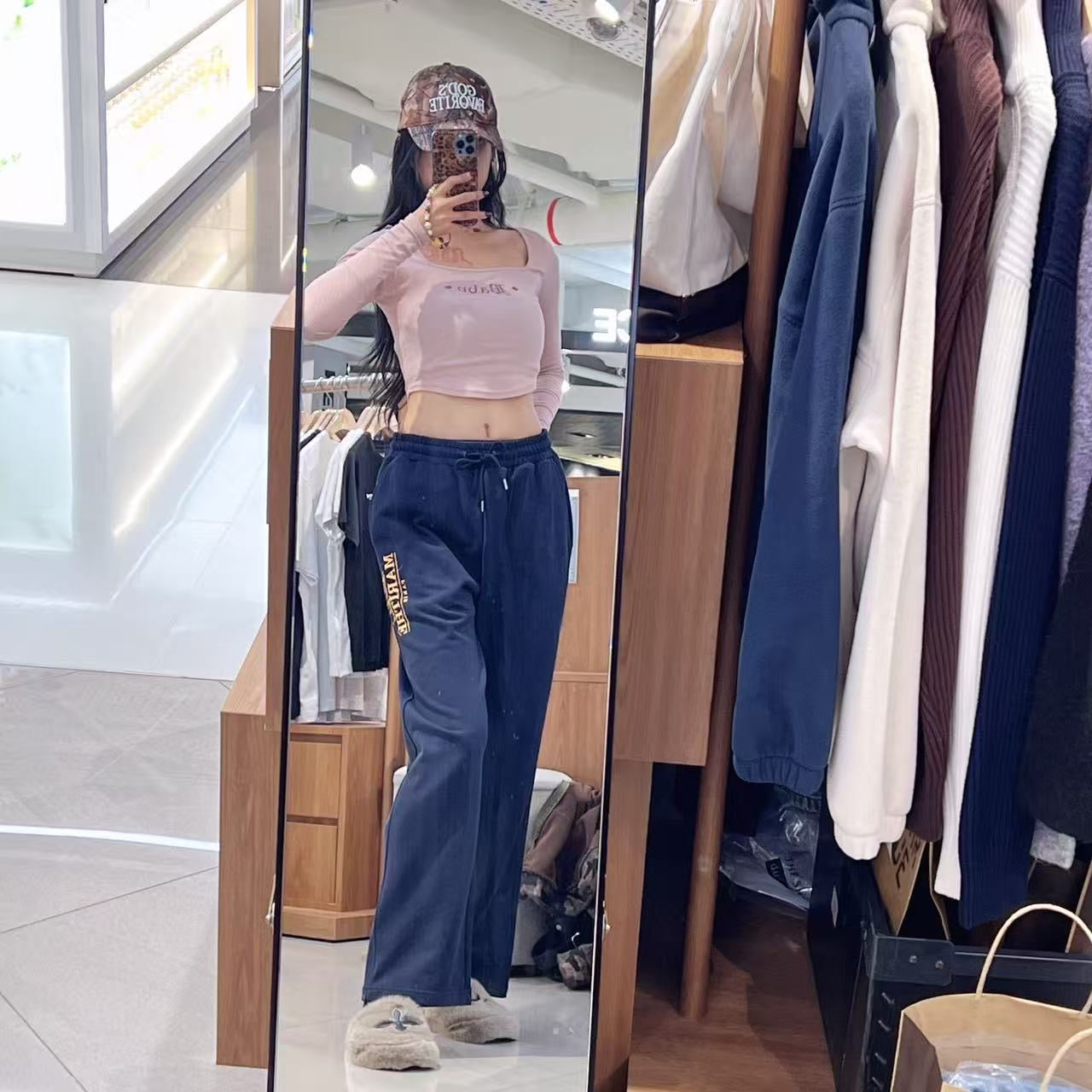 韓國 Marithe Francois Girbaud Logo Sweat Pants【MF765】