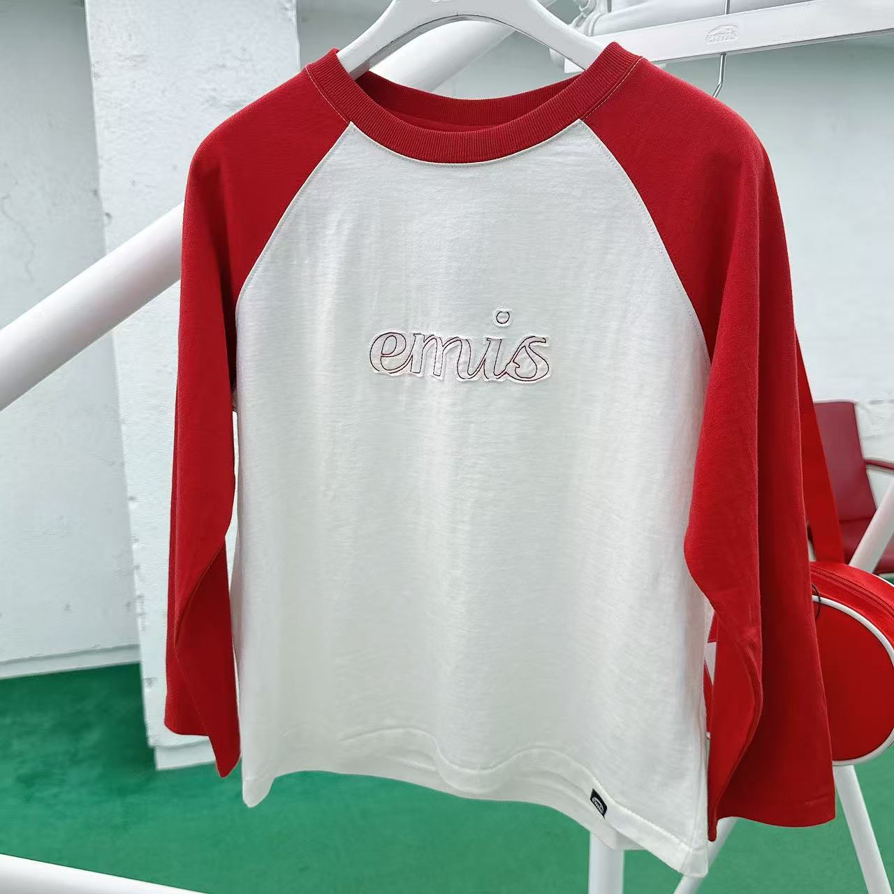 韓國 EMIS W 3/4 Sleeve Raglan T-Shirt【ES088】