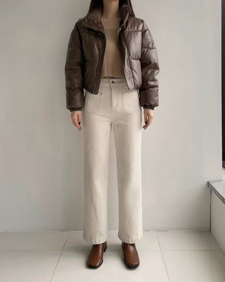 韓國 HowLuk 牛仔褲 刷薄毛 (冬季款)【H265】